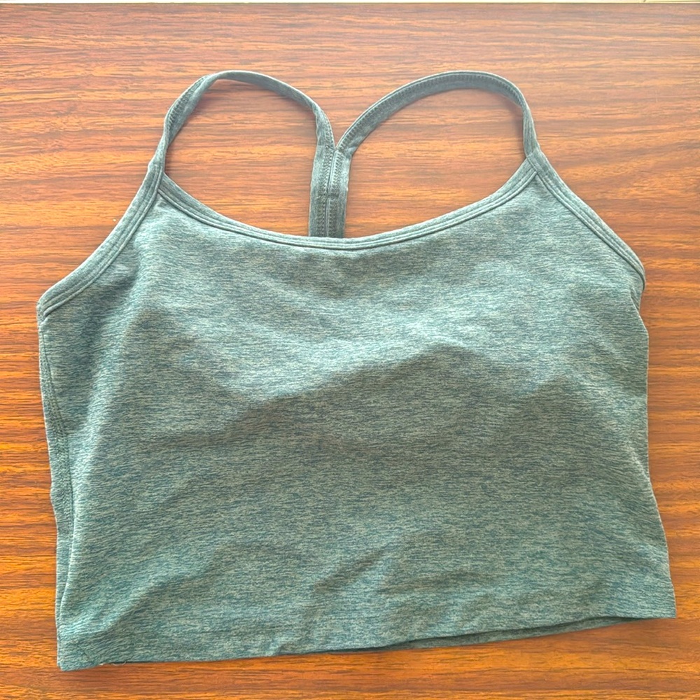 Spacedye Slim Racerback Cropped Tank, size M